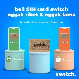 Beli SIM Card nggak pakai ribet, sumber : instagram switch