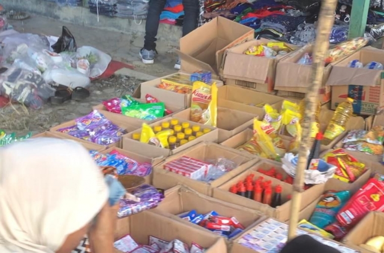 Kondisi Pasar Desa Banua Kupang (dok. pribadi)