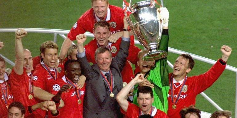 Manchester United, Pemenang Final Dramatis musim 1999 (sumber gambar : https://www.bola.net)