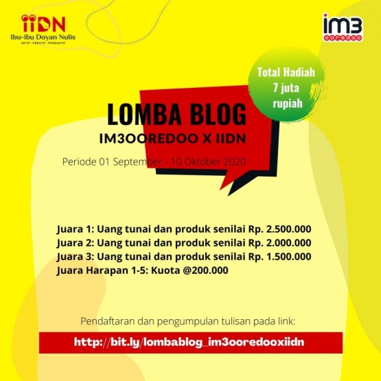Banner Lomba Blog. Gambar: ibu-ibudoyannulis.com.