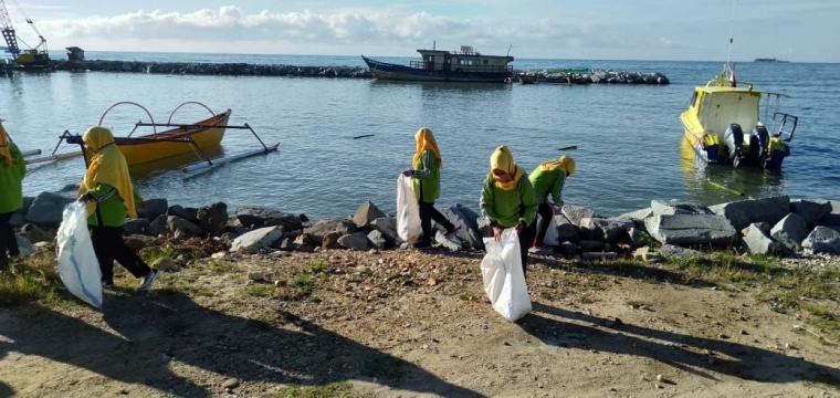 Kegiatan WCD di wilayah nelayan pesisir Teluk Tomini Kota Marisa (Dokpri)