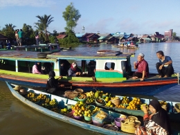 Pasar Terapung Lok Baintan, Minggu (16/08/2020), dokumentasi pribadi.