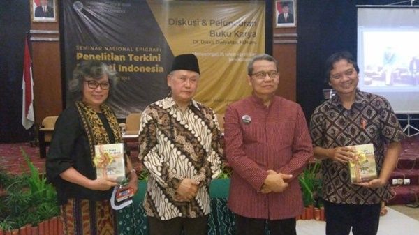 Djoko Dwiyanto, kedua dari kanan dalam peluncuran buku 2018 (Foto: jogja.tribunnews.com)