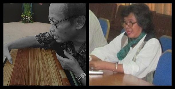 Epigraf yang sudah almarhum. Trigangga/kiri dan Richadiana/kanan (Sumber: tweeter siasat partikelir/kiri dan epigraphyscorner.blogspot.com/kanan)