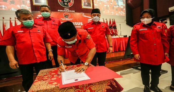Sumber: DPP PDIP menggelar rapat kerja cabang khusus DPC PDIP Surabaya dalam rangka sosialisasi pasangan calon Eri Cahyadi-Armuji secara virtual, JPNN.com