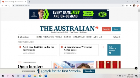  tampilan awal theaustralian.com.au
