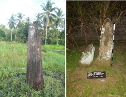 Batu menhir dalam istilah Minahasa, Batu Tumotowa, sebagai media pemujaan leluhur. Sumber: Balar Sulut