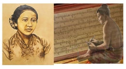 Deskripsi : Ibu Kartini (kiri) dan Ilustrasi Mpu Prapanca (kanan) para penulis yang menembus jaman I Sumber Foto : kumparan & sejarah-budaya.com