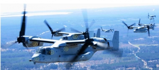 Deskripsi : MV 22 Osprey Blok C I Sumber Foto : Boeing