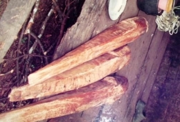 ket.foto : kayu pasak,untuk menggapit daunan gambir ,agar dapat diproses oleh Tukang Kampa/dokpri