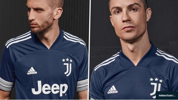 Jersey tandang Juventus elegan. Gambar: via Goal