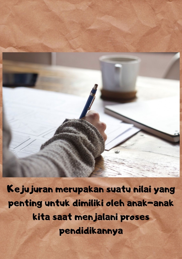 Ilustrasi kejujuran dalam pendidikan (Sumber: Diolah dari Canva)