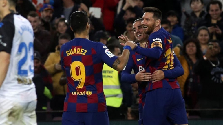 Messi dan Suarez (Foto Marca.com) 