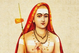 Ahli Debat Legendaris Hindu Adi akarcrya (Sumber gambar Amritapuri.com)