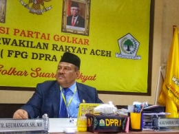 Teks Foto : Ketua Fraksi Golkar DPRA | dok. Komar
