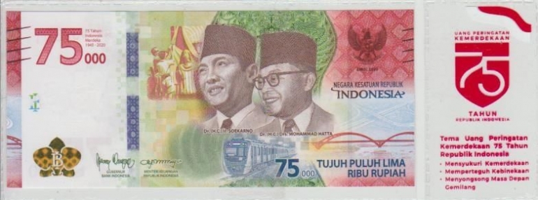 UPK 75 lengkap dengan plastik (koleksi pribadi)