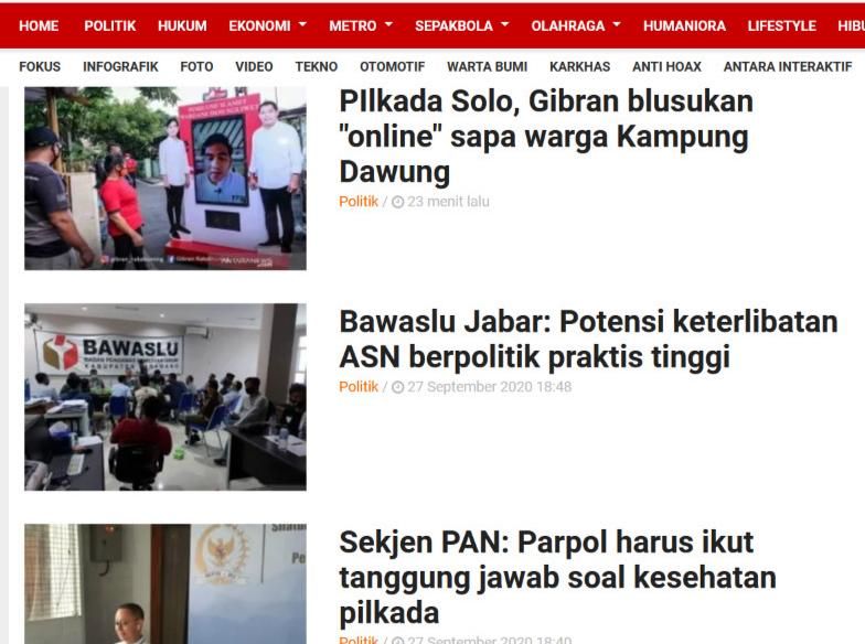 Kantor Berita ANTARA: Tentang Berita Politik Halaman 1 - Kompasiana.com