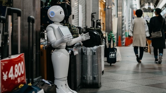 Gambar pemanfaatan robot sebagai pengganti pekerja di Jepang (voi.id)