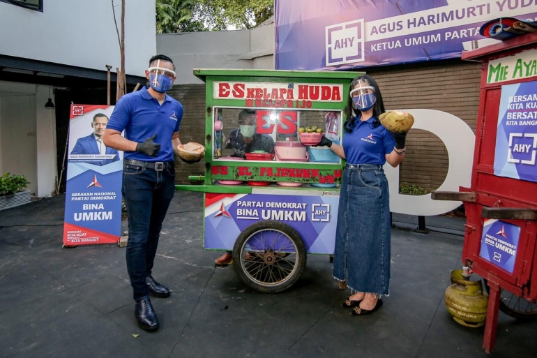 Peluncuran Gerakan Nasional Partai Demokrat Bina UMKM di DPP Partai Demokrat, Jakarta. Sumber foto: www.demokrat.id