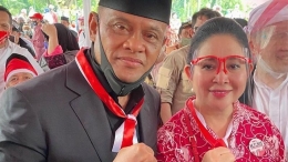 Gatot Nurmantyo dan Titiek Soeharto dalam acara deklarasi KAMI di Jakarta, 18/08/2020 (nawacita.co/ IG: Titiek).