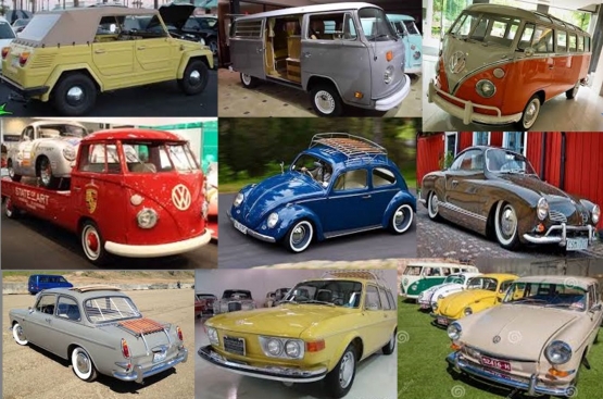 Ilustrasi jenis-jenis VW berpendingin udara , diolah dari berbagai sumber (Dokumentasi pribadi)