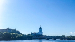 Istana Vyborg dari kejauhan. (Foto pribadi, 2020) 