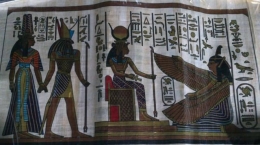 Lukisan diatas Papirus (dok pribadi)
