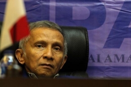 Pendiri dan mantan Ketua Partai Amanat Nasional Amien Rais (TRIBUNNEWS / DANY PERMANA) via kompas.com