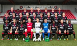 Skuat FC Midtjylland. | foto: visitherning.com