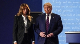 Donald Trump dan Melania Trump. Sumber: AP Photo/Julio Cortez