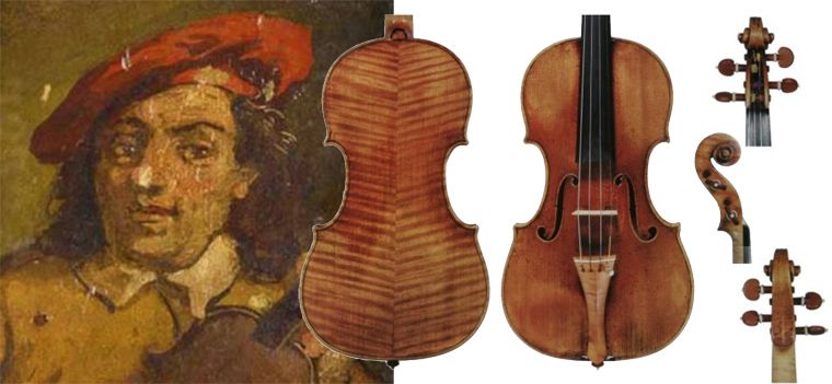 Luthier Bartolomeo Giuseppe Guarneri. Sumber gambar: www.connollymusic.com