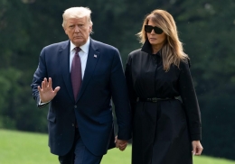 Presiden Amerika Serikat, Donald Trump mengumumkan dirinya dan istri positif Covid-19 (foto: thestar.com)