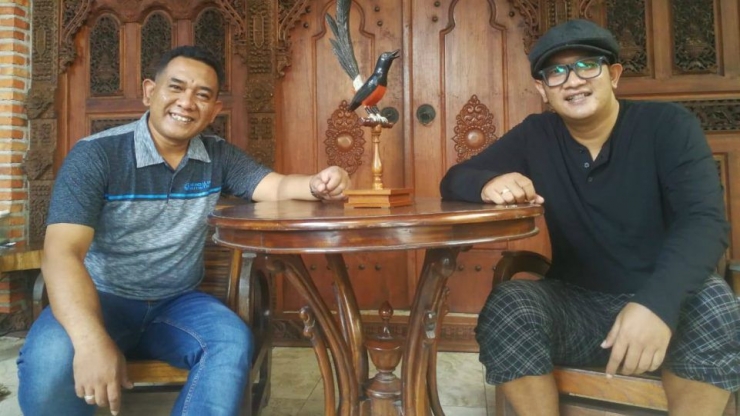 AM. Kuncoro dan Rully Aryanto, para pendiri label musik Prima Founder Record. (Dok. Istimewa)