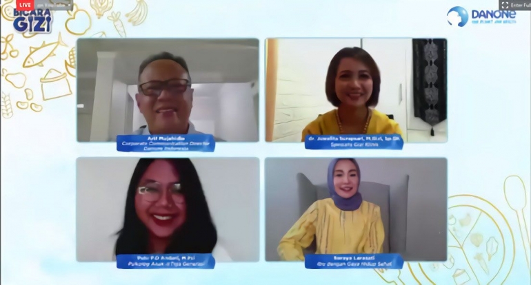 Webinar Danone Indonesia (Foto: Dok Danone Indonesia)