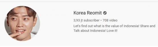 Dulu saya subscribe masih ratusan ribu. Sekarang sudah segitu. Daebak Sol! Gambar: Youtube/Korea Reomit