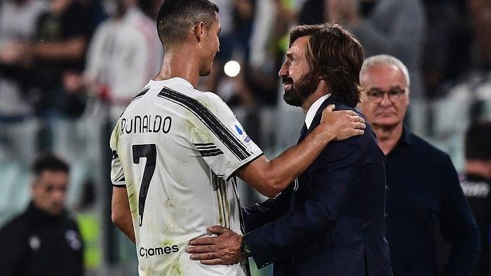 Pirlo dan Ronaldo | Sumber: tribunnews.com