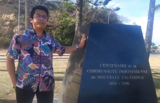 Tugu peringatan kedatangan warga Indonesia di New Caledonia | Dokumentasi pribadi