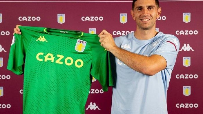 Martinez ke Aston Villa untuk jadi kiper nomor 1. Gambar: Instagram/AVFCOfficial via Tribunnews.com