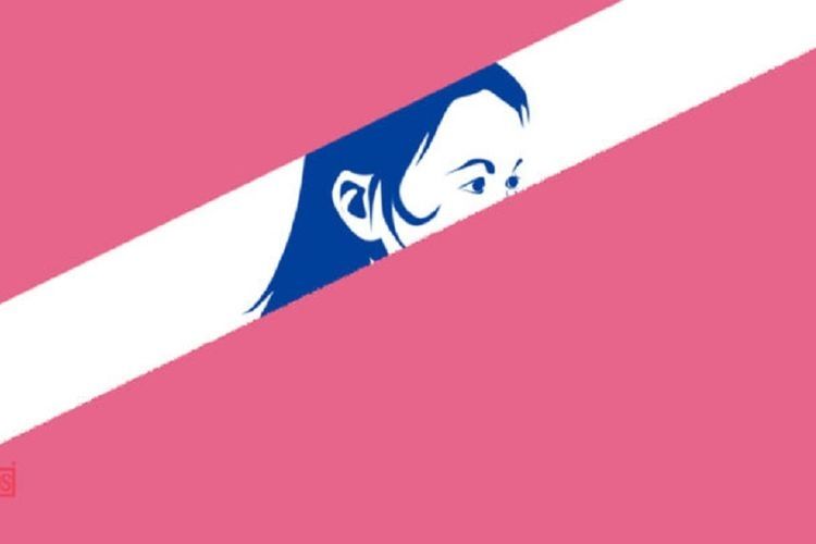 ilustrasi karakter perempuan. (sumber: KOMPAS/Handining)