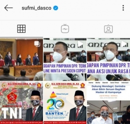 Instagram Sufmi Dasco| Tangkapan layar dokpri