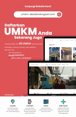 Desain Poster Website UMKM Landungsari