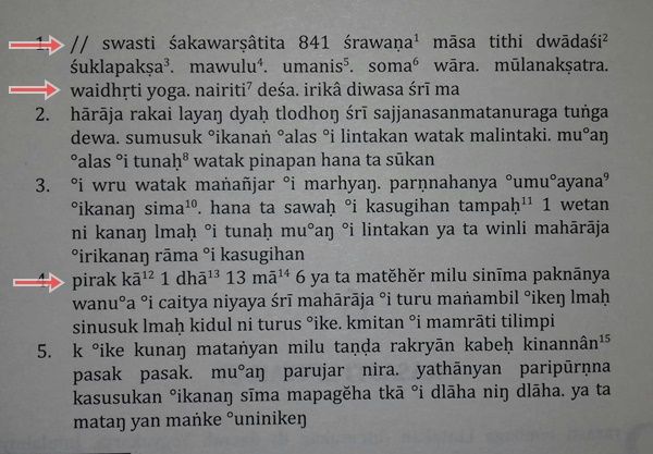 Contoh kesalahan pahat dan bahasa SMS (Sumber: Buku Anugerah Sri Maharaja, halaman 472)