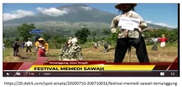 Festival Memedi Sawah di Temanggung (tangkapan layar dok Trans TV)
