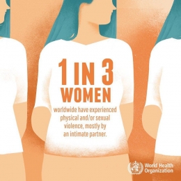 WHO menyatakan bahwa 1 dari 3 perempuan di dunia mengalami kekerasan seksual (Dok. WHO)