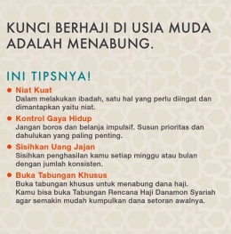 Tips Haji Muda (IG @mydanamon)