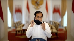 Klarifikasi Presiden Jokowi pada dasarnya tidak menjawab keresahan masyarakat atas omnibus law (screenshot YouTube Sekretariat Negara)