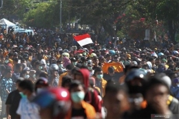 Demonstrasi di Indonesia. Sumber: solopos.com
