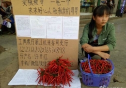 Foto gadis menjual keperawanan di China (sumber: whatsonweibo.com)
