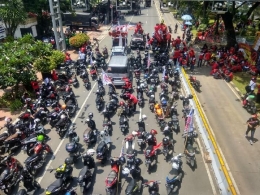 Aksi Demonstrasi Buruh menuju Istana Negara Menolak UU Ciptaker. Sumber: www.kompas.com