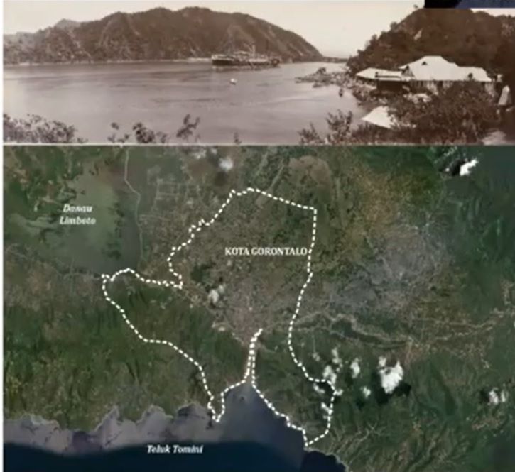 Kawasan Gorontalo, awal abad 19. Sumber: Irfan/Balar Sulut
